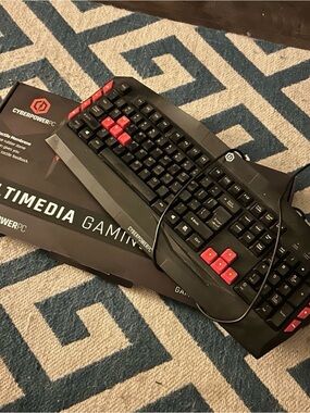CyberPowerPC Black & Red Gaming Keyboard